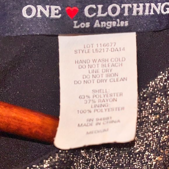 One ❤️ Clothing LA Holiday party dress Med. black and gold sleeveless mini prom - Picture 2 of 7